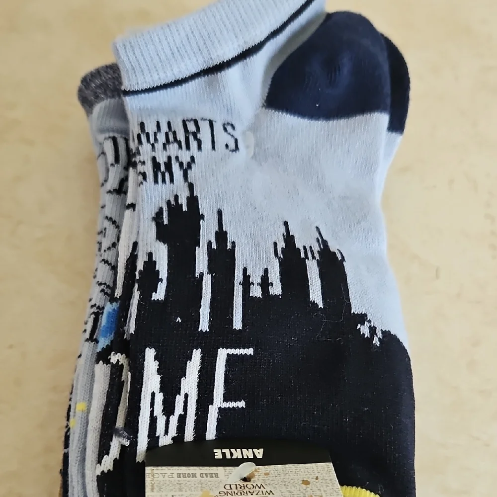 Warner Bros. Blue and Yellow Casual Socks
